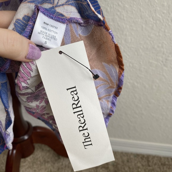 Xirena S Grayson Maxi Dress In Patchwork Print Kaftan Boho Beachy Coastal - Picture 2 of 6